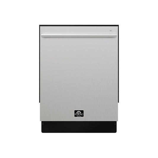 Forno FDWBI803524S Forno Romano 24-Inch Built-In Dishwasher, Stainless Steel Finish, Stainless Steel Tub, 49 Dba, Energy Star Certified