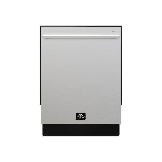 Forno FDWBI803524S Forno Romano 24-Inch Built-In Dishwasher, Stainless Steel Finish, Stainless Steel Tub, 49 Dba, Energy Star Certified