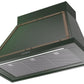 Ilve UANB40EGB Nostalgie 40 Inch Emerald Green Wall Mount Range Hood