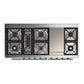 Ilve UM60FQNR3EGBLP Ilve Um60Fqnr3Egblp Majestic Iii 60 Inch Dual Fuel Range With 9 Burners And Griddle, Dual Function Burner Up To 25,000 Btu (Liquid Propane, Solid Door, Emerald Green, Burnished)