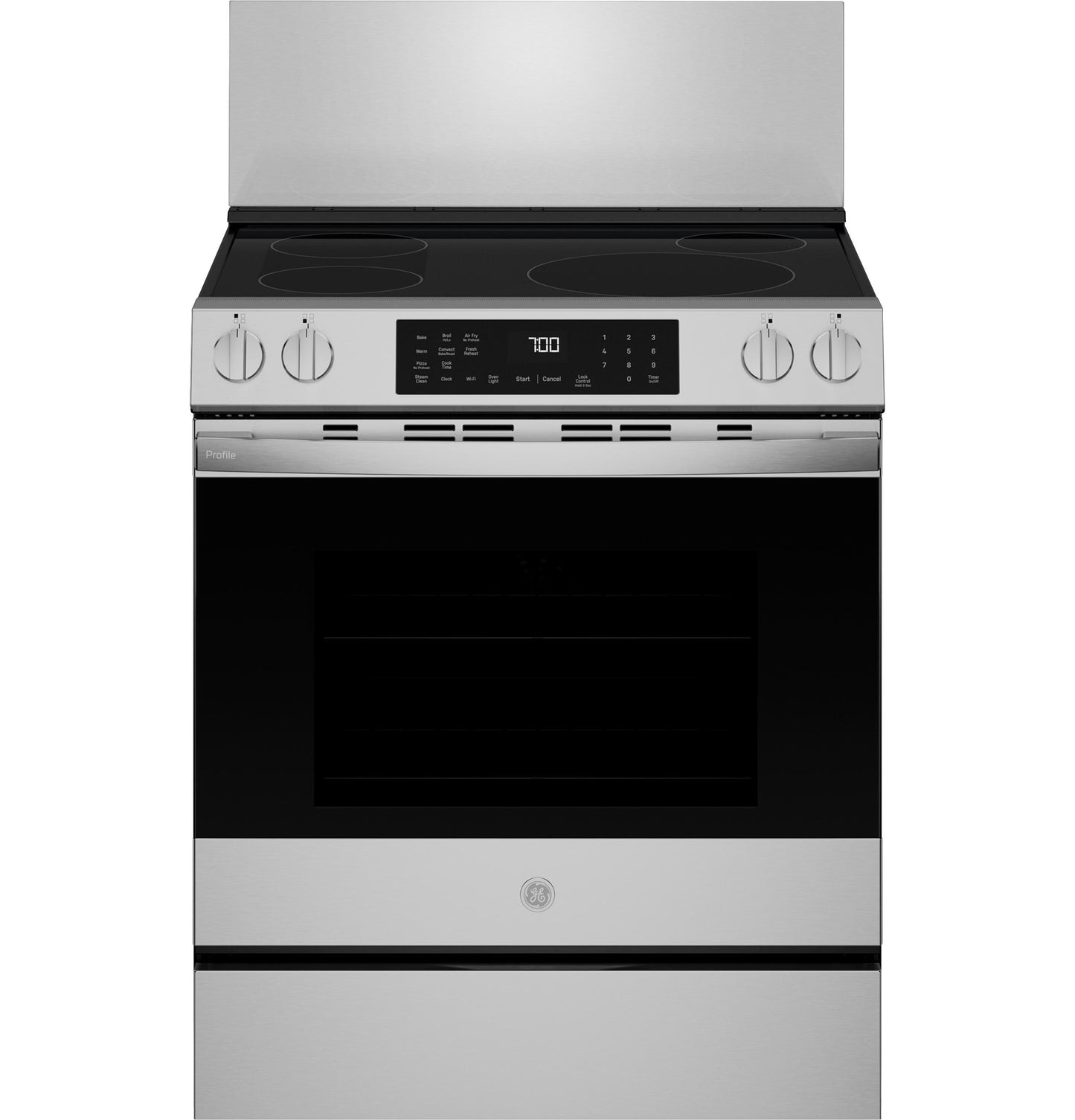 Ge Appliances UX12B30PSS 30" Range Stainless Steel Backsplash