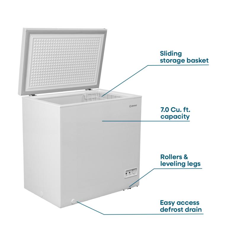 Element Appliance ECF70MD2EW Element 7.0 Cu. Ft. Chest Freezer - White (Ecf70Md2Ew)