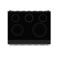 Thor Kitchen RSE36PBSS 36 Inch Professional Electric Range In Black/Stainless Steel Gordon Ramsay Series