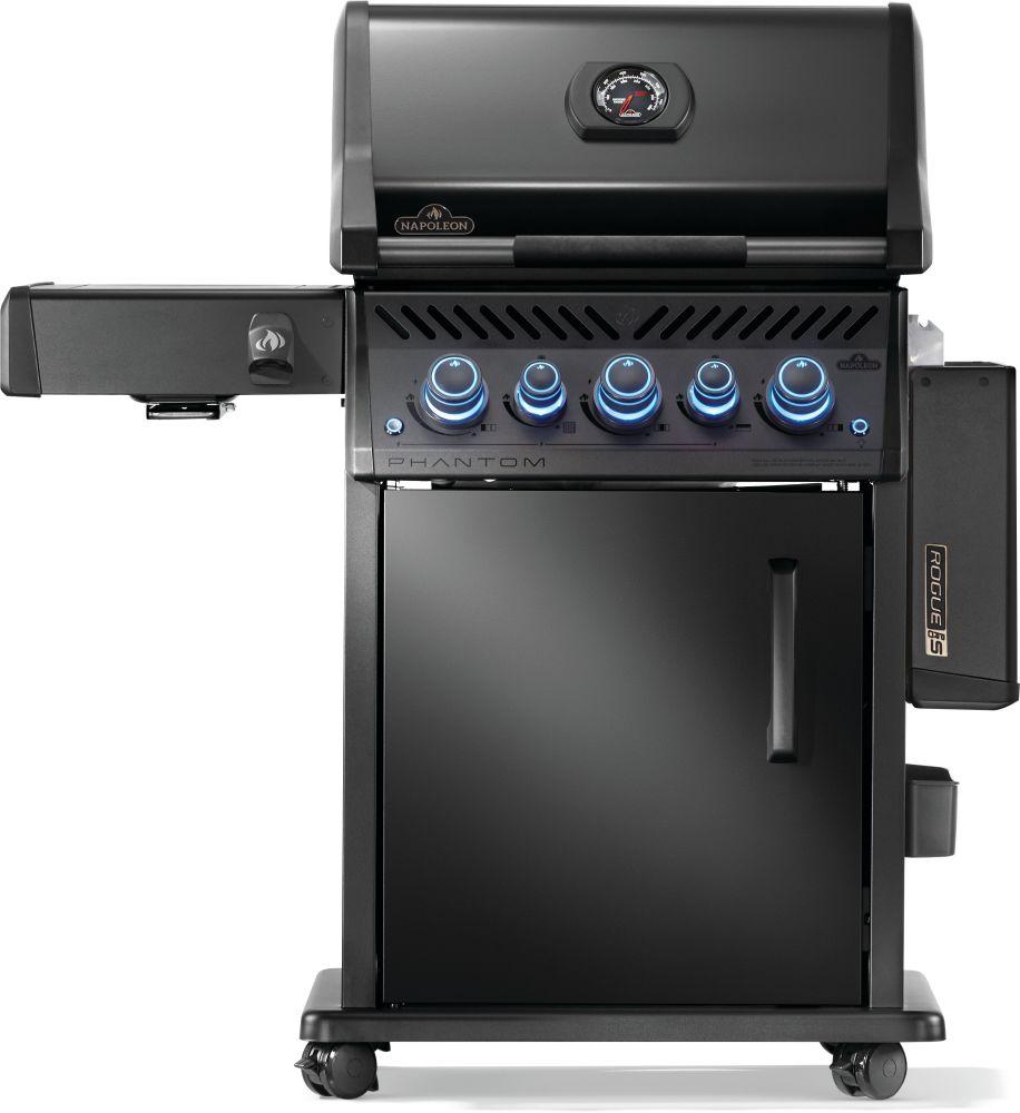 Napoleon Bbq RPS425RSIBNK2PHM Phantom Rogue Pro-S 425 Rsib With Infrared Side And Rear Burner , Natural Gas, Matte/Matt Black