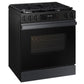 Samsung NSG6DG8100MT Bespoke 6.0 Cu. Ft. Smart Slide-In Gas Range With Precision Knobs In Matte Black Steel
