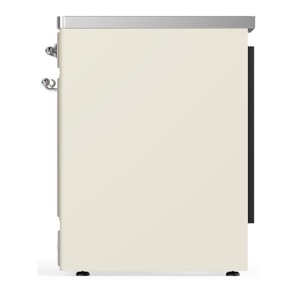 Ilve UMIB30NR3AWC Ilve Umib30Nr3Awc Majestic Iii 30 Inch Induction Range With 4 Elements, 4 Cu. Ft. Oven Capacity (Triple Glass Door, Antique White, Chrome)