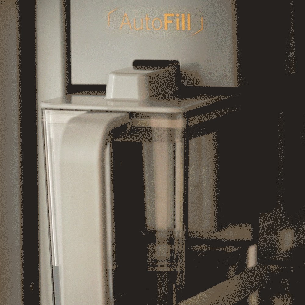 Cafe CHE23DM5WS5 Café™ Energy Star® 22.9 Cu. Ft. Smart Counter-Depth Quad-Door Refrigerator In Platinum Glass With Dual-Dispense Autofill Pitcher