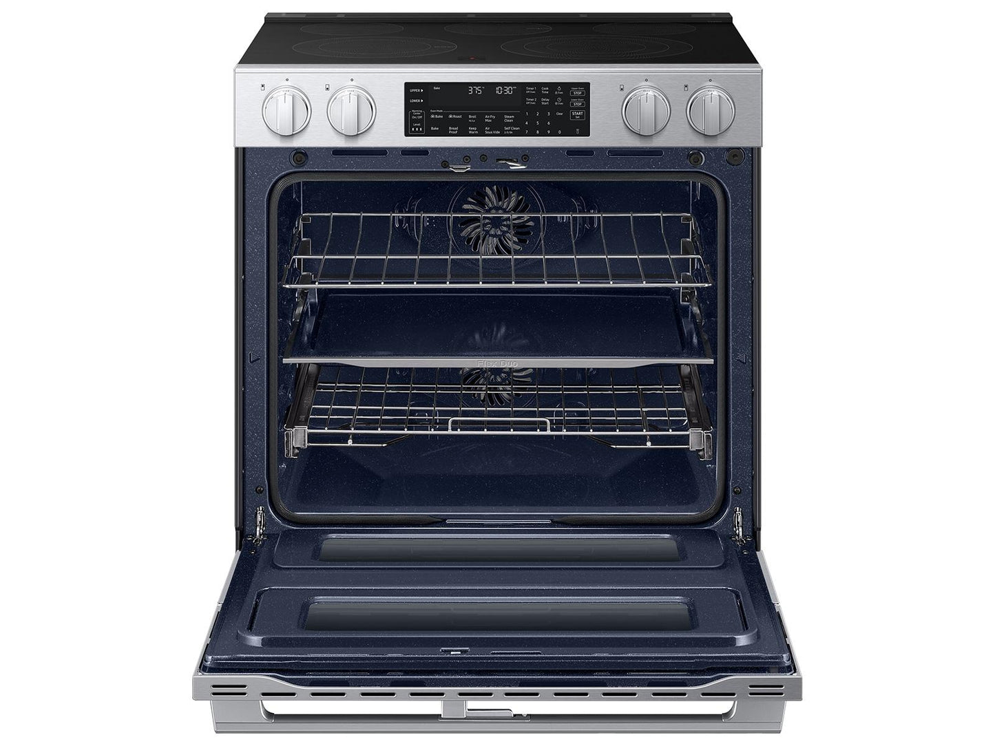 Samsung NSE90H63DR Bespoke Smart Slide-In Electric Range Flex Duo™ Oven Pro Style Design Dual True Convection