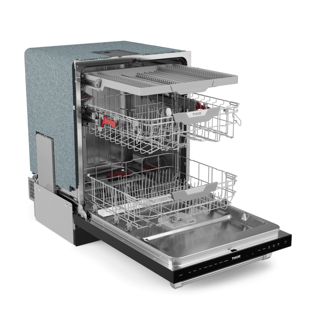 Thor Kitchen DW24X8BA00SS 24 Inch Dishwasher Stainless Matte Black/Stainless Steel Gordon Ramsay Series - Dw24X8Ba00-Ss