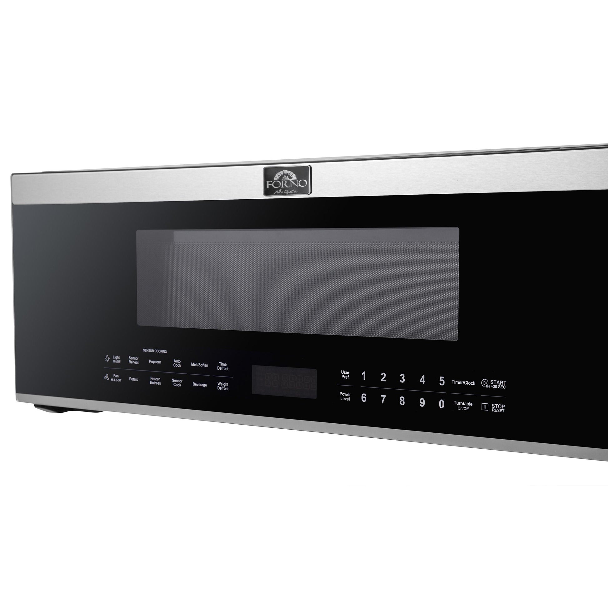 Forno FOTR308030 Forno Padula Over The Range Microwave, 30-Inch 1.2 Cu.Ft., Stainless Steel, 400 Cfm, Sensor Cook