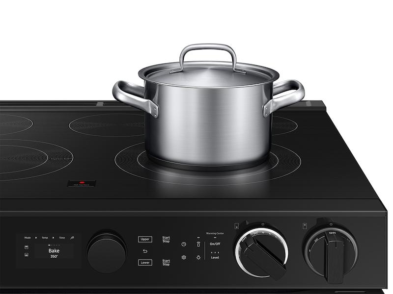 Samsung NSE6DG8550SR Bespoke Smart Slide-In Electric Range 6.3 Cu. Ft. With Flex Duo™ & Illuminated Precision Knobs In Stainless Steel