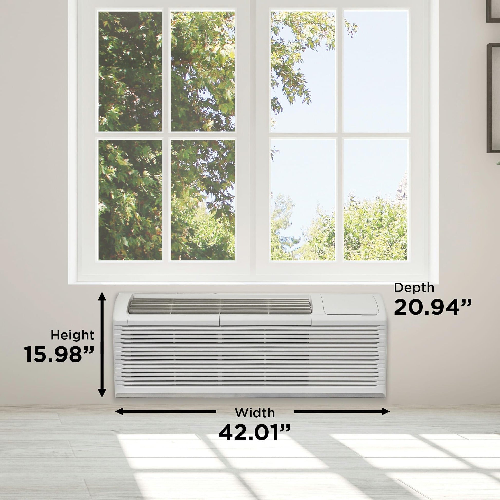 Danby DPTA150HEB1WDB Danby 15000 Btu Packaged Terminal With Heat Pump Ac In White