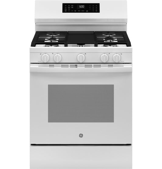 Ge Appliances GGF600AVWW Ge® 30" Free-Standing Gas Convection Range With No Preheat Air Fry And Easywash™ Oven Tray