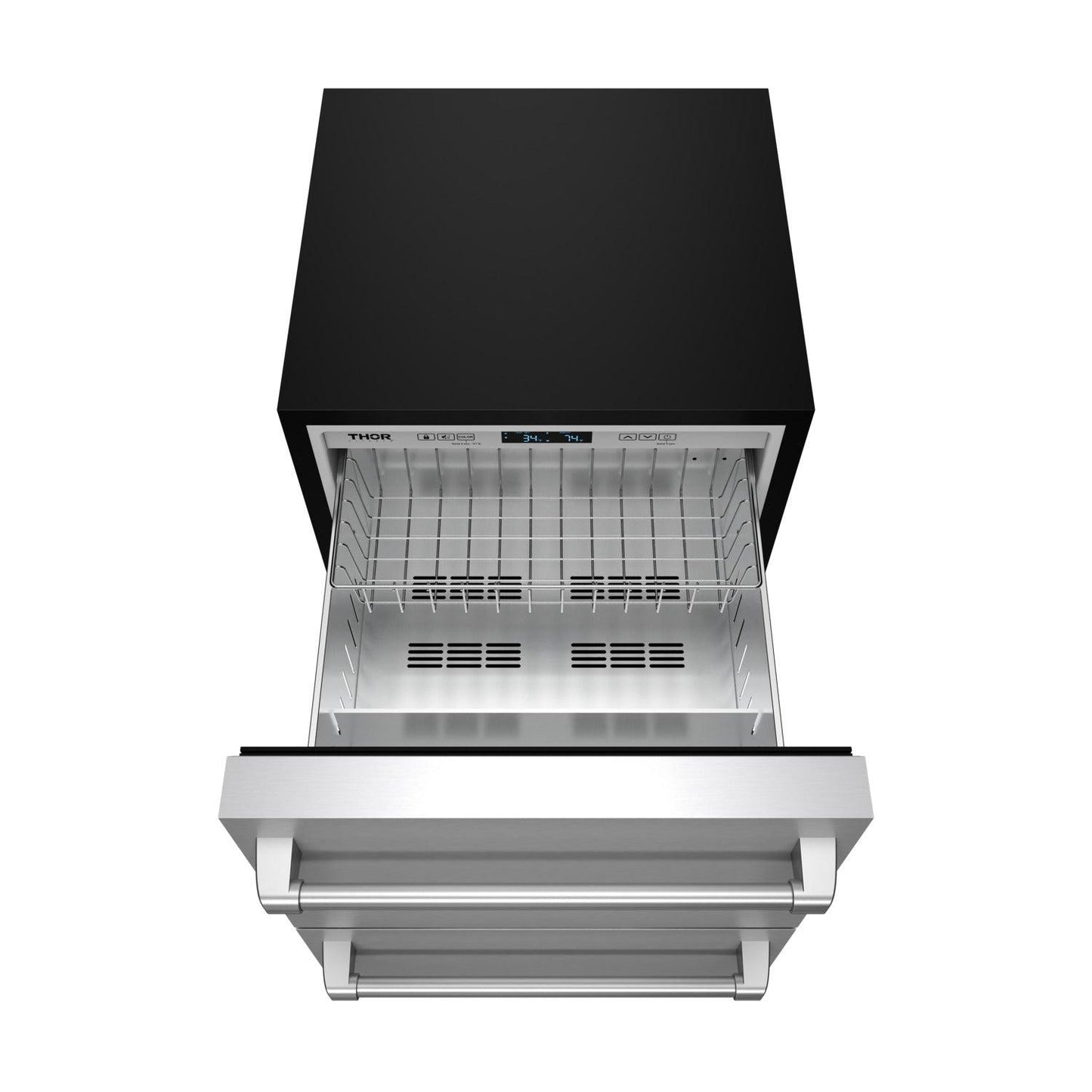 Thor Kitchen RF24U 24 Inch Undercounter Built-In Or Freestanding Drawer Refrigerator - Stainless Steel Gordon Ramsay Series