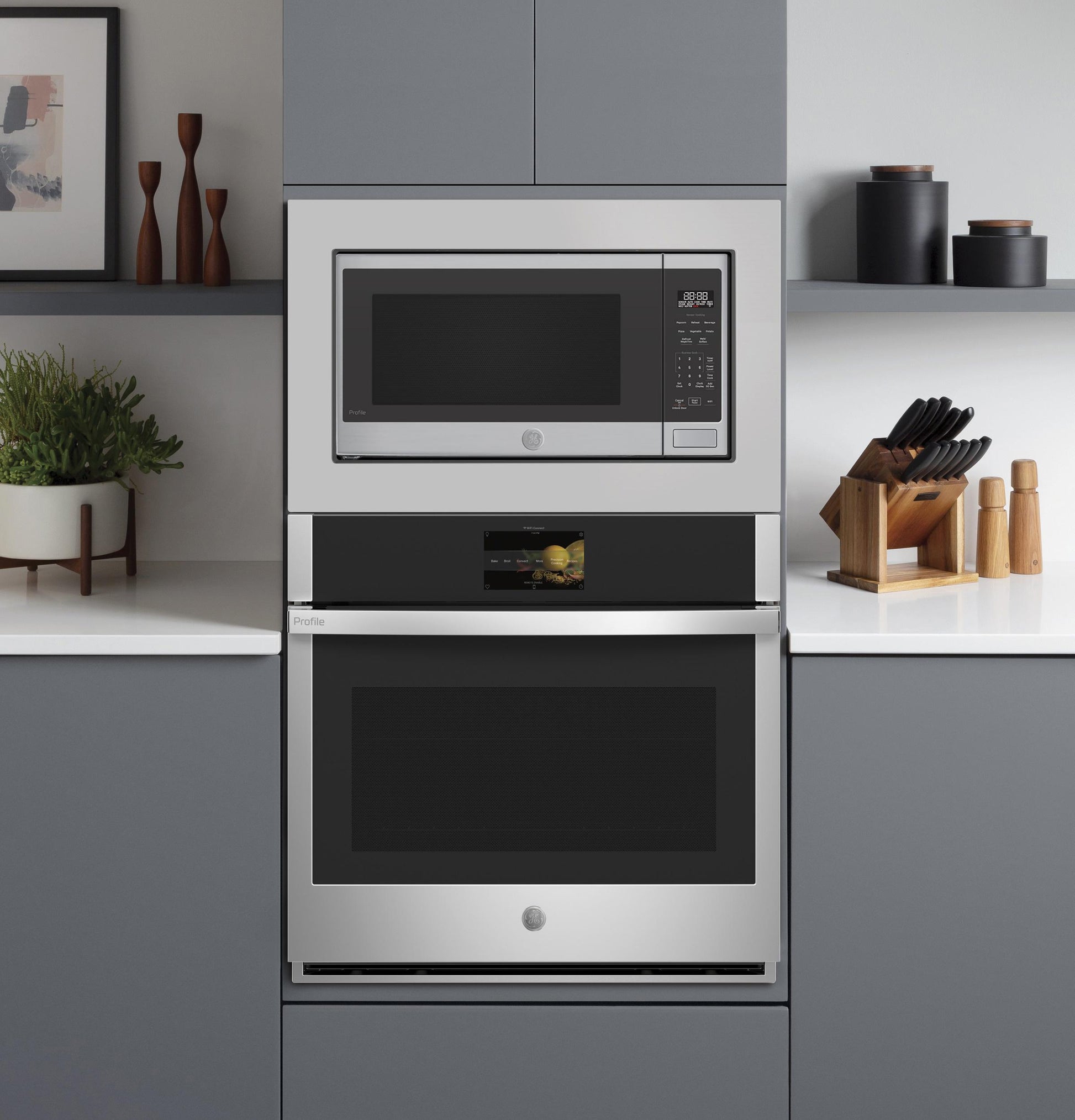 Ge Appliances PCWK22U1WSS Ge Profile™ 2.2 Cu. Ft. Built-In Sensor Microwave Oven