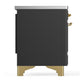 Ilve UMIB36QNR3MGG Ilve Umib36Qnr3Mgg Majestic Iii 36 Inch Induction Range With 6 Elements, 3.5 Cu. Ft. Total Oven Capacity (Solid Door, Graphite Matte, Brass)