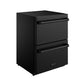 Thor Kitchen RZ24UB 24 Inch Undercounter Built-In / Freestanding Drawer Freezer - Black Gordon Ramsay Series