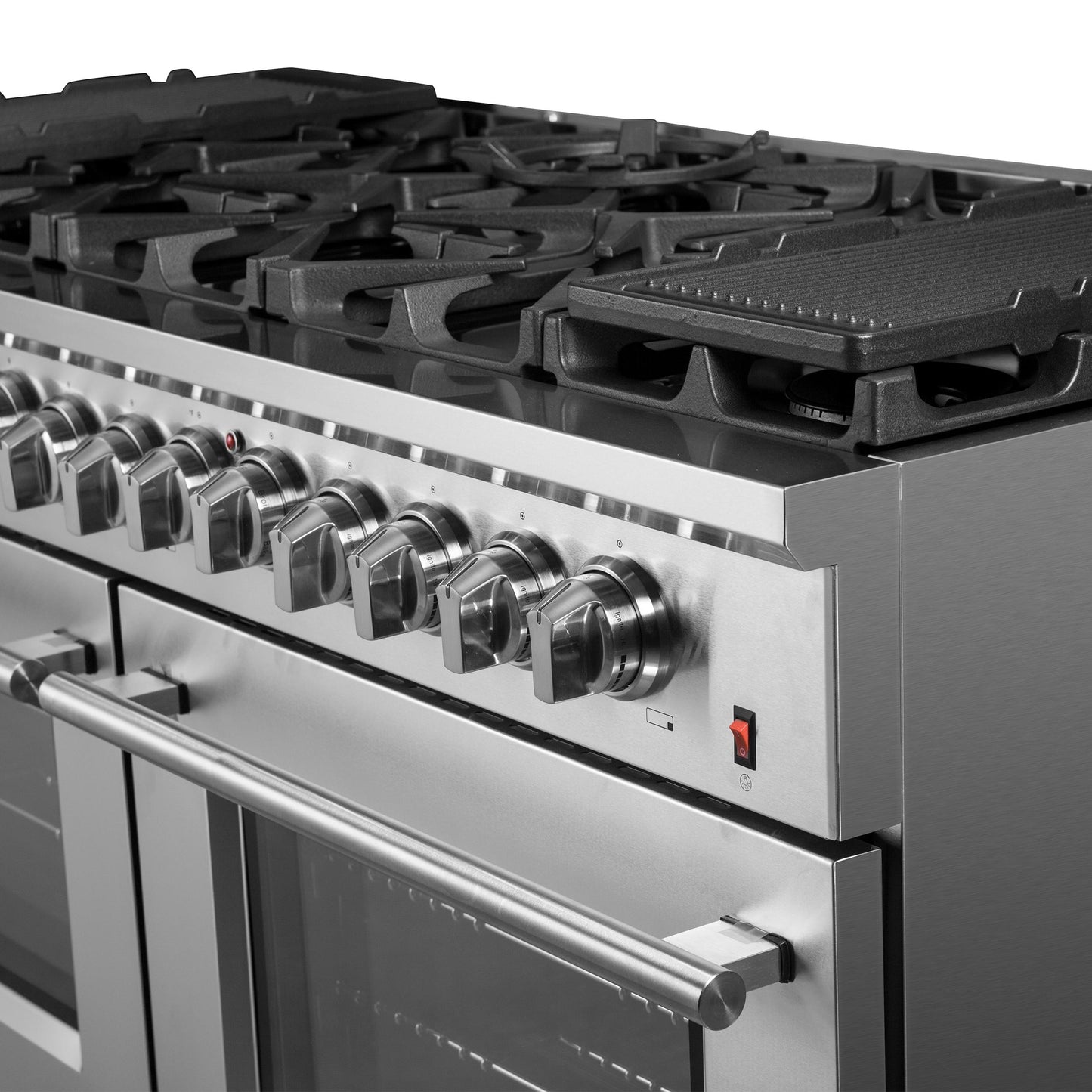 Forno FFSGS612560 Forno Massimo 60-Inch Freestanding Dual Fuel Range, 10 Burners, Double Convection Ovens
