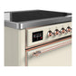 Ilve UMIB36QNR3AWP Ilve Umib36Qnr3Awp Majestic Iii 36 Inch Induction Range With 6 Elements, 3.5 Cu. Ft. Total Oven Capacity (Solid Door, Antique White, Copper)