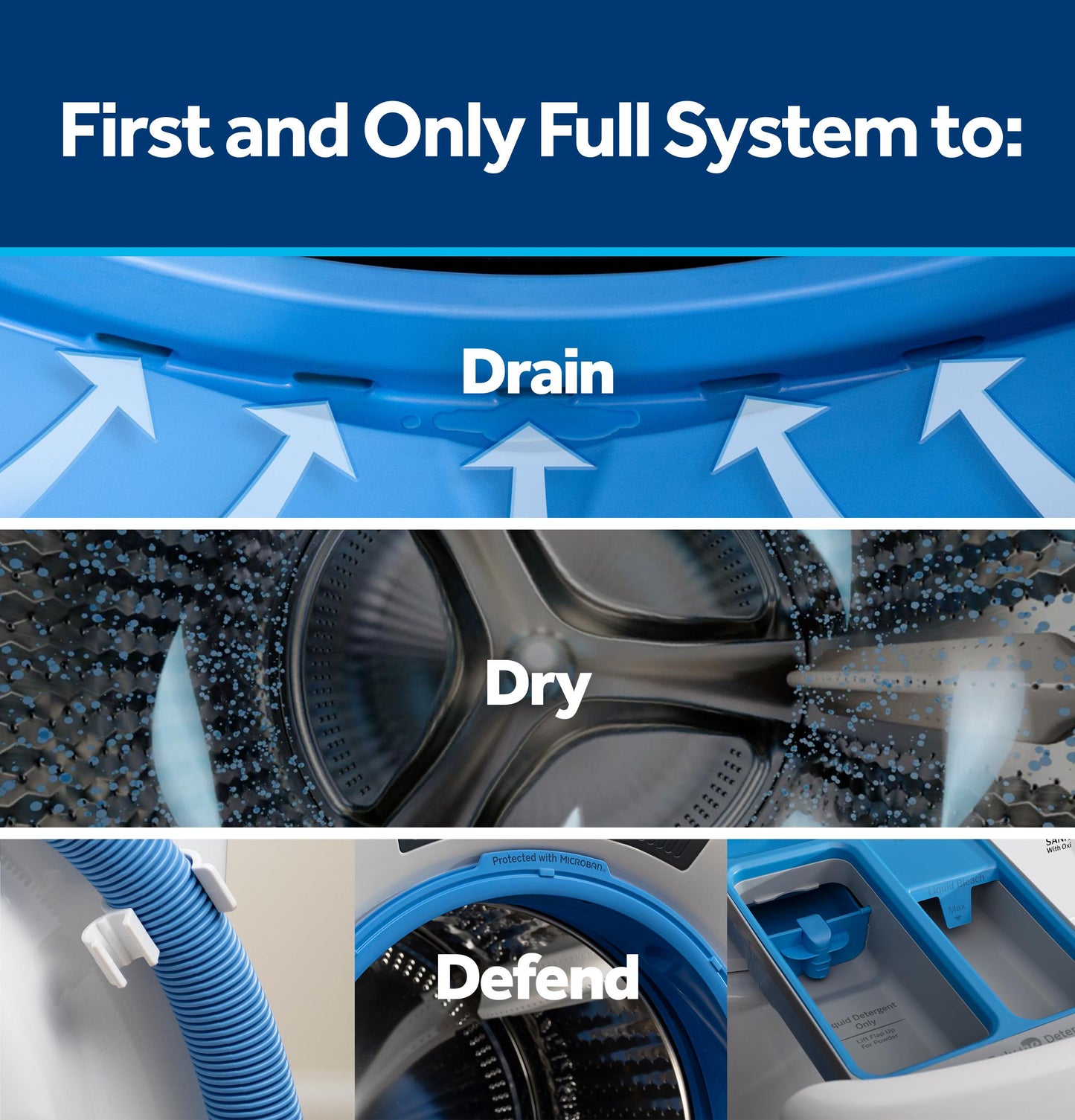 Ge Appliances GFW350SPYDS Ge® Energy Star® 4.6 Cu. Ft. Capacity Smart Front Load Washer With Ultrafresh Vent System With Odorblock™