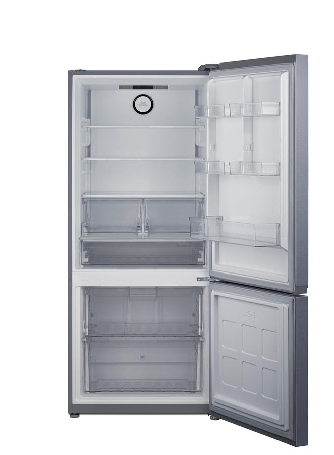 Summit FFBF173SS 30" Wide Bottom-Mount Refrigerator-Freezer, Counter Depth