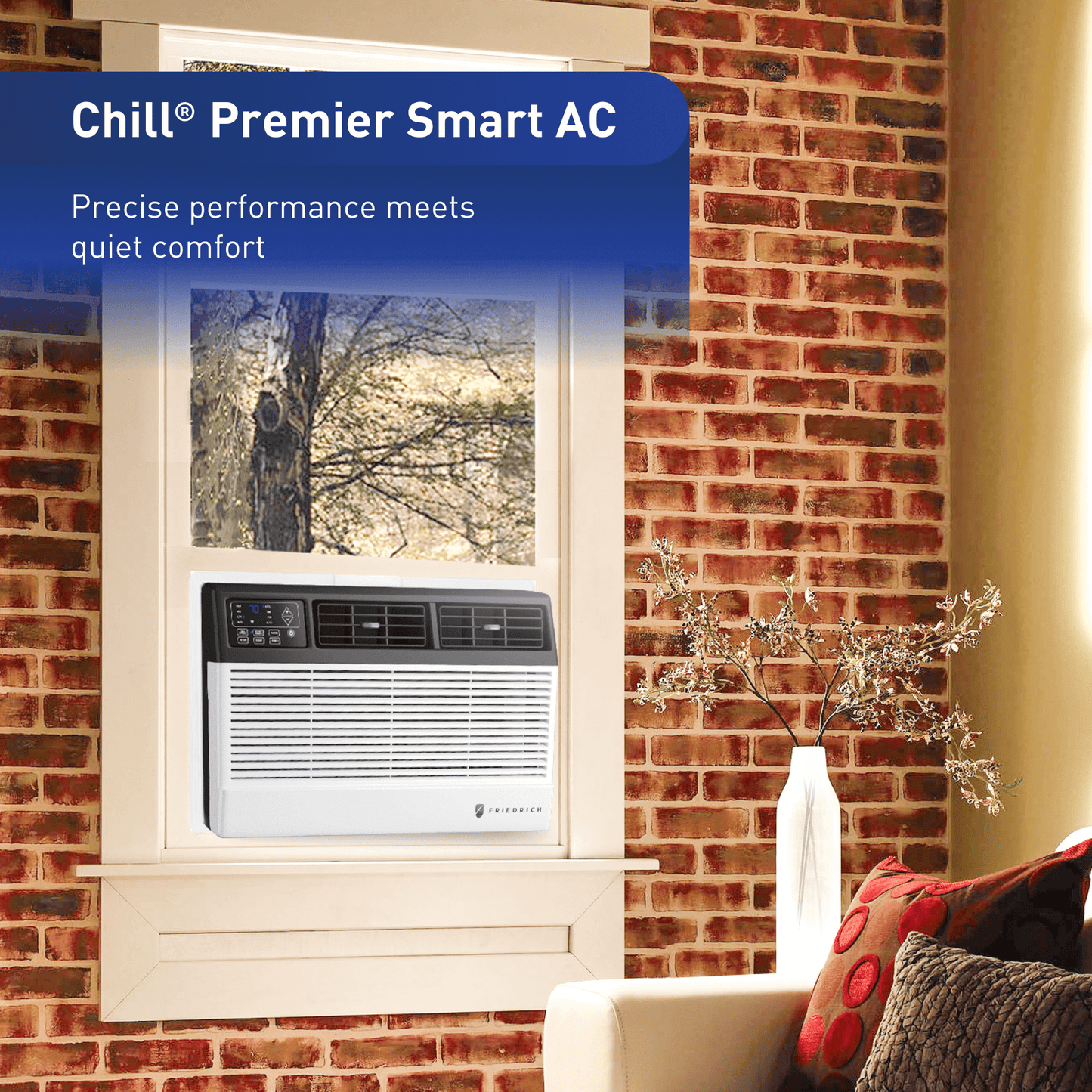 Friedrich CCF12B10C Friedrich Chill Premier 12,000 Btu 115V Smart Window Air Conditioner - Cool Only