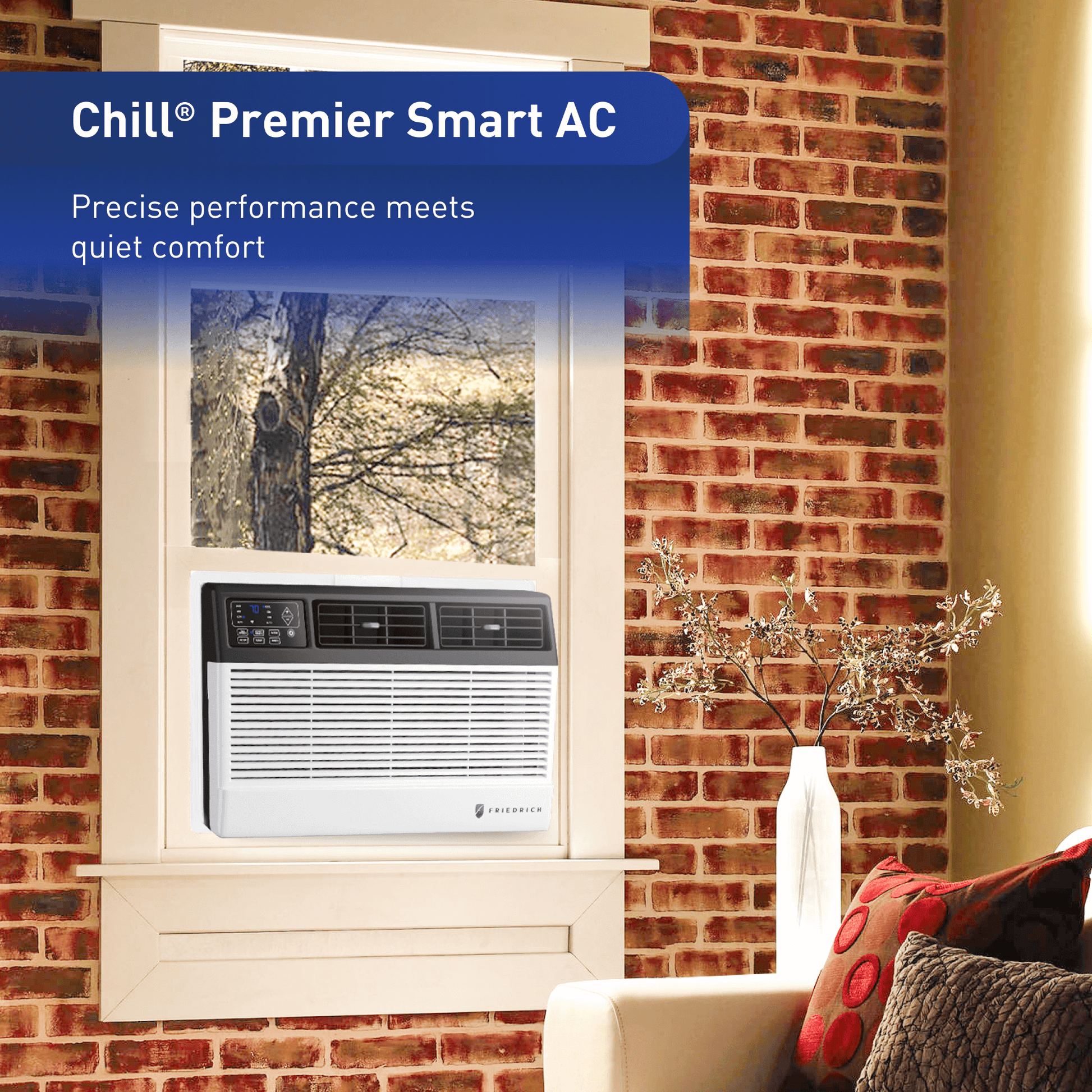 Friedrich CCF12B10C Friedrich Chill Premier 12,000 Btu 115V Smart Window Air Conditioner - Cool Only