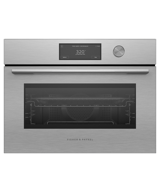 Fisher & Paykel OM24NCUDX5 24" Series 9 Contemporary Compact Convection-Speed Oven