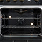 Forno FFSGS627730BLK Marco 30-Inch Gas Range Black & Antique Brass Design, 4 Burners 37,000 Btu, 4.32 Cu.Ft. Convection Oven