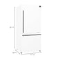 Forno FFFFD178531WHT Forno Milano Espresso 31-Inch Bottom Freezer Refrigerator, White, 17.2 Cu.Ft Capacity, Energy Efficient