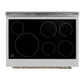 Forno FFSEL601136BLK Forno Paolo 36 Inch Black Freestanding Electric Range, Stainless Steel, 5.44 Cu.Ft, True Convection Oven, Energy Efficient
