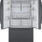 Bosch B36CT84SNB 800 Series, French Door Bottom Freezer, Multi Door, 36'', Black Inox-Antifingerprint