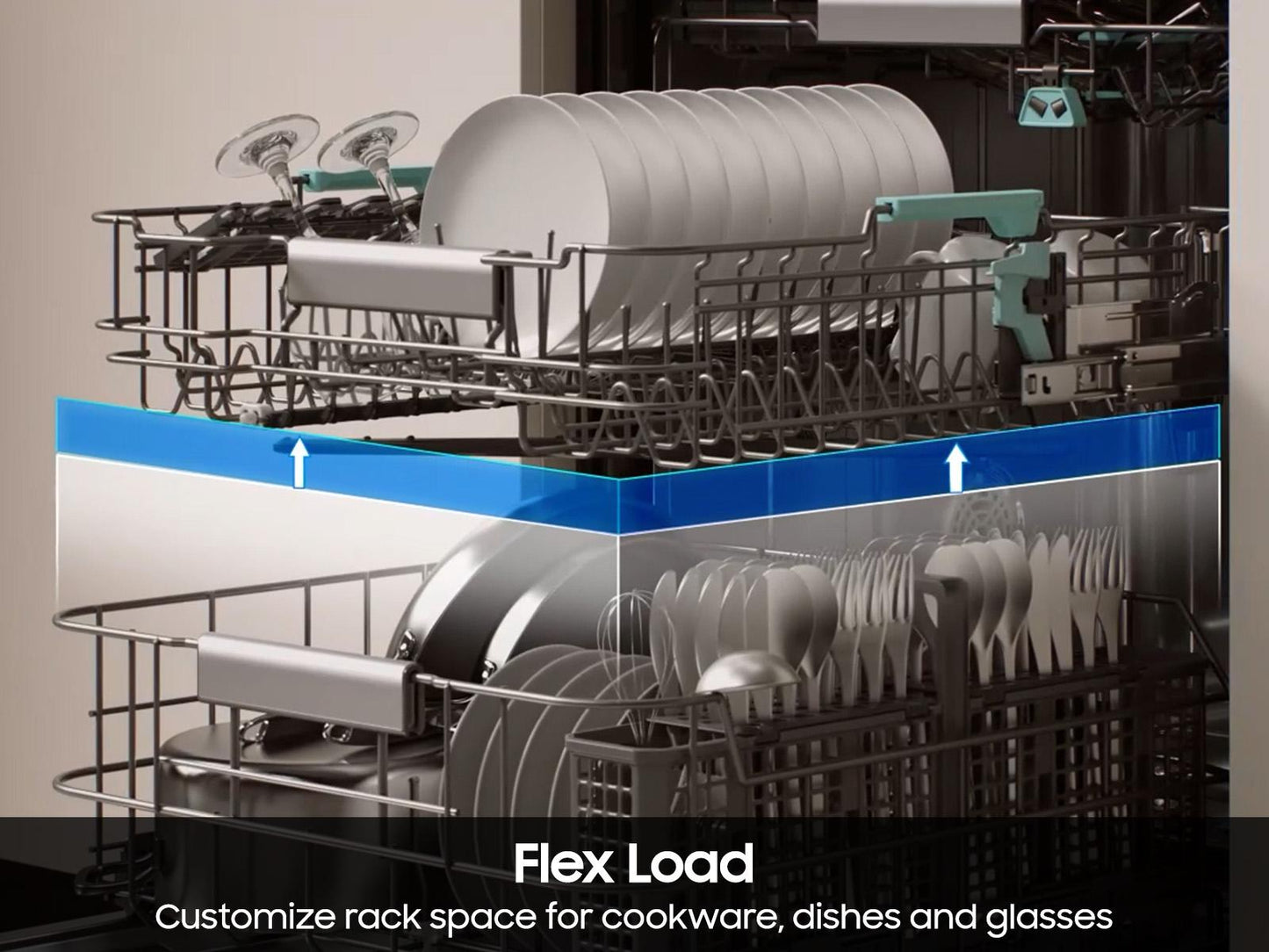 Samsung DW90H89TETE Bespoke Ai Smart Dishwasher Ai Wash & 3Rd Rack Washing System Autorelease™ Door 38Dba