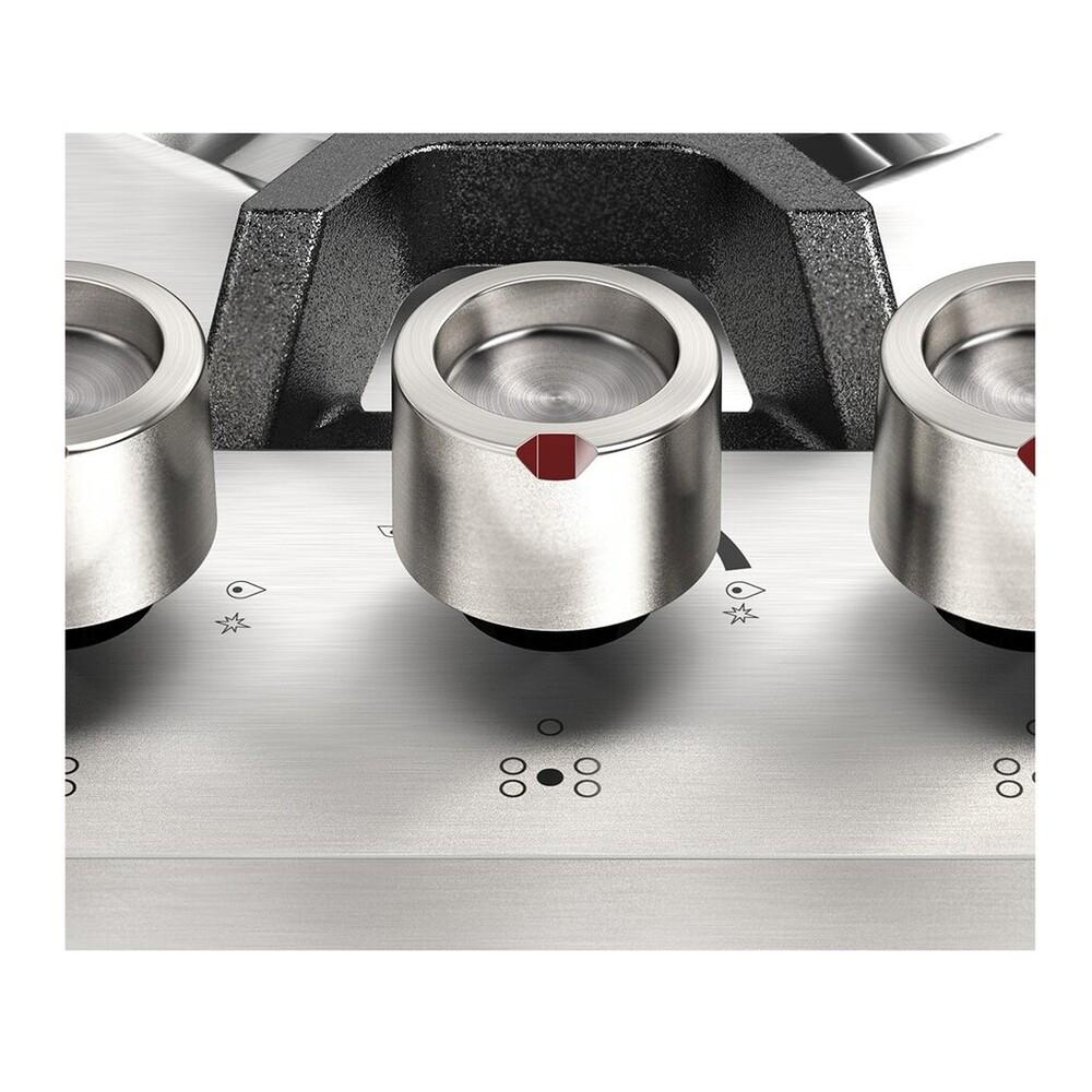 Ilve UHCPMT125SS Ilve Uhcpmt125Ss Panoramagic 48 Inch Built-In Gas Cooktop With Total Black Brass Burners, In Stainless Steel (6 Sealed Burners, Natural Gas)