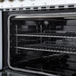 Forno FFSEL601148WHT Forno Paolo 48 Inch Freestanding Electric Range In White With Antique Brass, 6.7 Cu.Ft, True Convection Oven, Energy Efficient