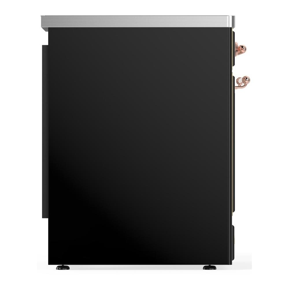 Ilve UMIB30NR3BKP Ilve Umib30Nr3Bkp Majestic Iii 30 Inch Induction Range With 4 Elements, 4 Cu. Ft. Oven Capacity (Triple Glass Door, Glossy Black, Copper)