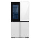 Samsung RF23DB970012 Bespoke Counter Depth 4-Door Flex™ Refrigerator (23 Cu. Ft.) With Beverage Zone™ And Auto Open Door In White Glass