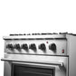 Forno FFSGS619730 Forno Marco 30-Inch Dual Fuel Range, Stainless Steel, 4 Burners, 37,000 Btu, True Convection Oven, Energy Efficient