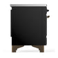 Ilve UMDIB40QNR3BKB Ilve Umdib40Qnr3Bkb Majestic Iii 40 Inch Induction Range With 6 Elements, 3.82 Cu. Ft. Total Oven Capacity (Solid Door, Glossy Black, Burnished)