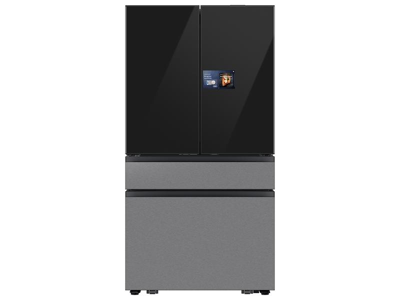 Samsung RF90F29BECR Bespoke 29 Cu. Ft. 4-Door French Door Refrigerator With Ai Home & Ai Vision Inside™ In Charcoal Glass And Stainless Steel