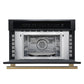 Forno FMWDR309330BLK Forno Oliena Espresso Black 30-Inch Built-In Microwave And Convection Oven Combo, 1.6 Cu.Ft, 1750W Convection, 1000W Microwave, Stainless Steel Interior, Glass Touch Controls, Sensor Cooking