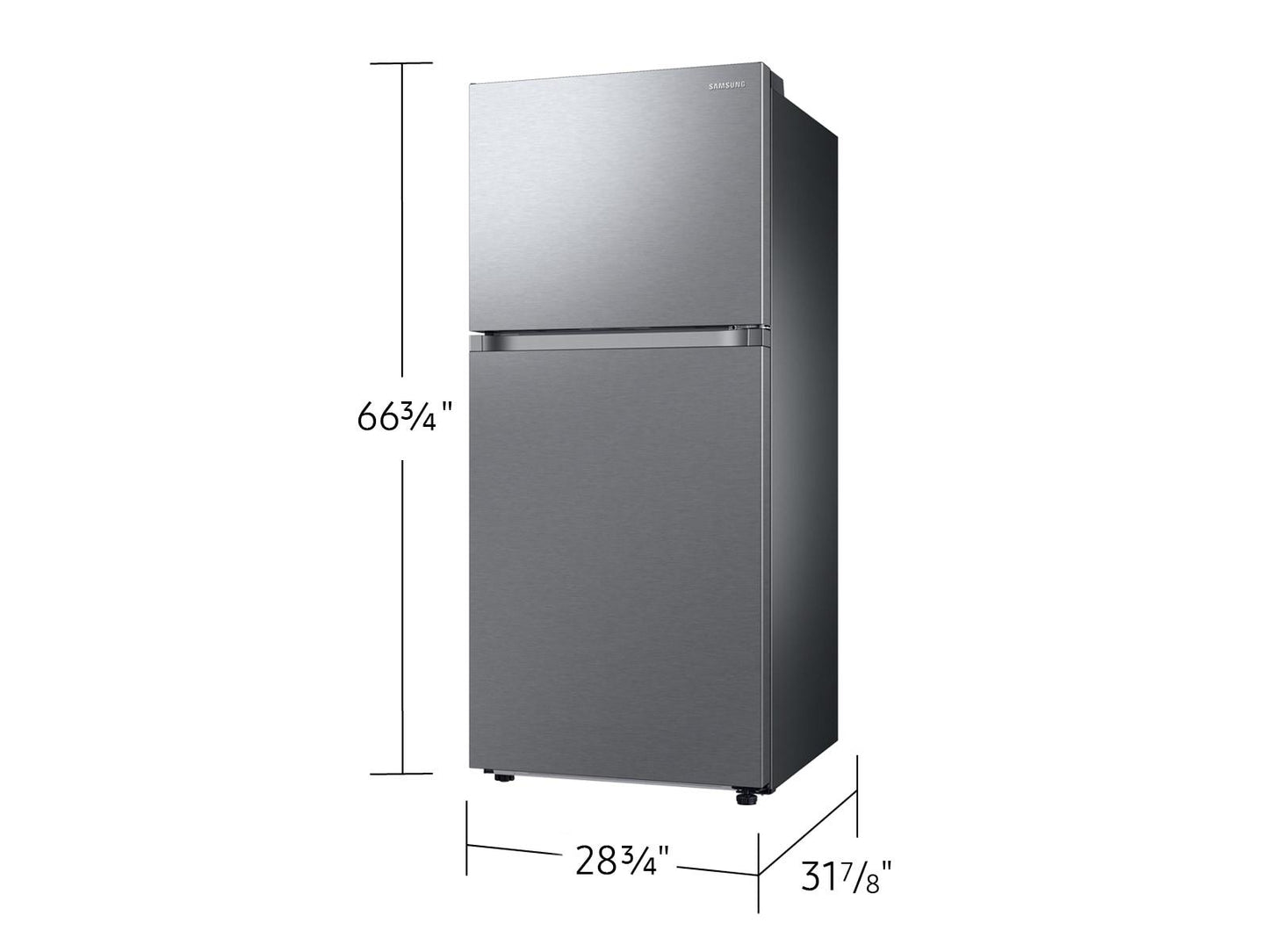 Samsung RT18DG6700SR Bespoke Ai Top Freezer All-Around Cooling Auto Ice Maker 18 Cu.Ft.