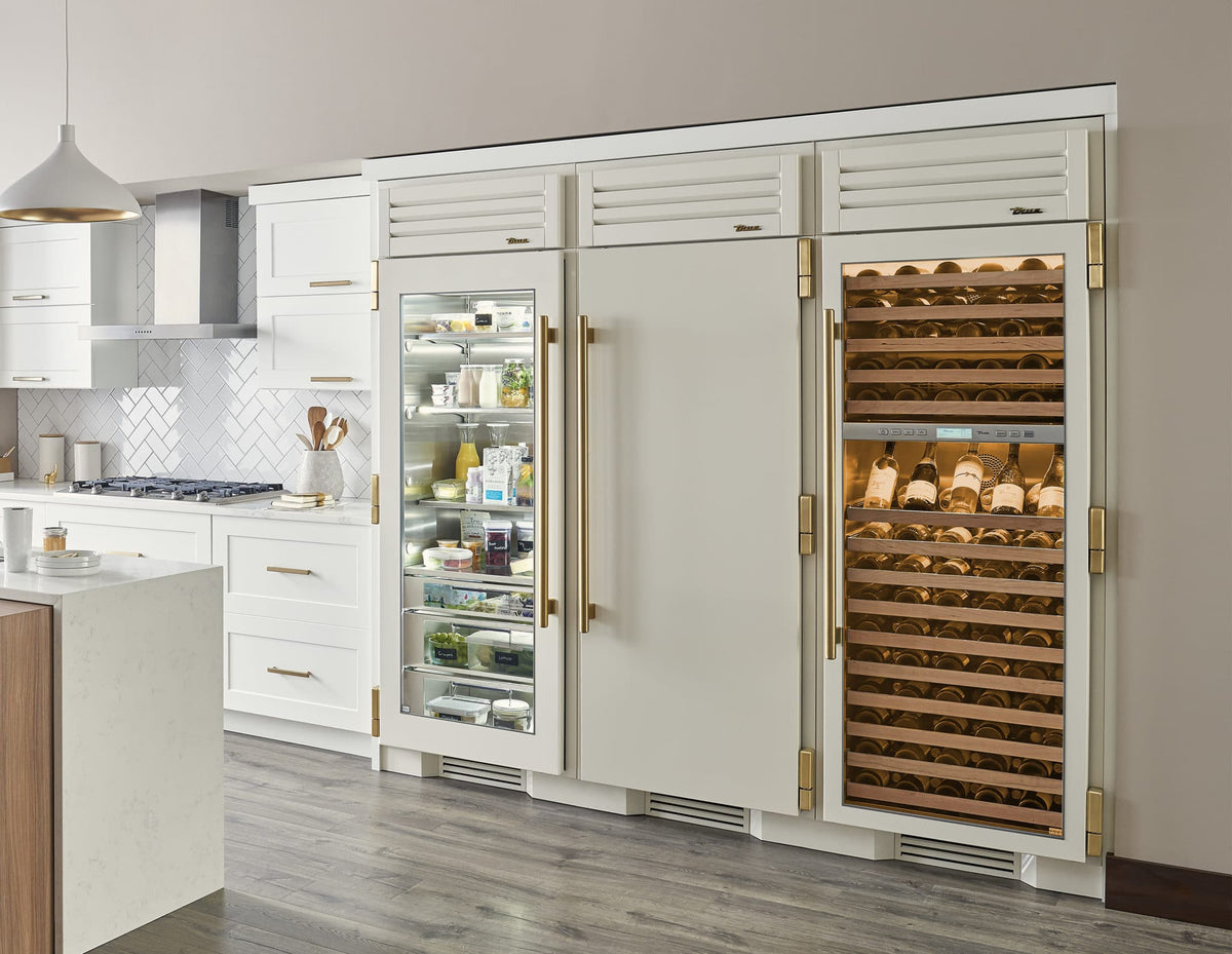 True Caliber TR30REFRSSC 30 Inch Refrigerator Column - Door: Solid Stainless - Stainless Steel Finish, Stainless Steel Hardware, Right Hinge