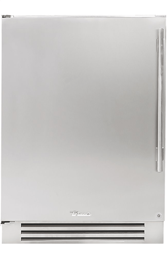True Residential TUF24LSSC 24 Inch Solid Stainless Door Left Hinge Undercounter Freezer