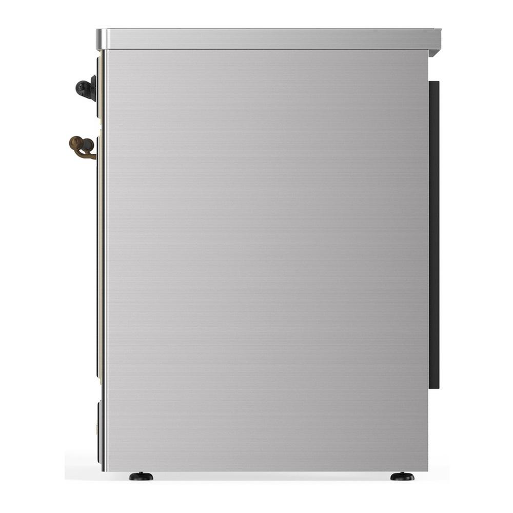 Ilve UMIB30QNR3SSB Ilve Umib30Qnr3Ssb Majestic Iii 30 Inch Induction Range With 4 Elements, 4 Cu. Ft. Oven Capacity (Solid Door, Stainless Steel, Burnished)