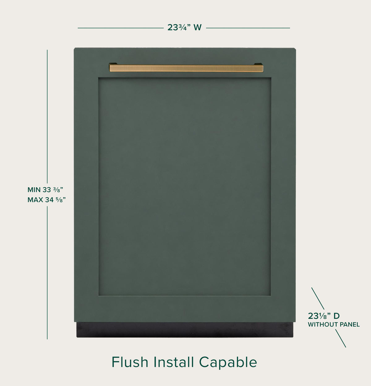 Cafe CDT858I6ZII Café™ Customfit Energy Star® Panel-Ready Stainless Interior Smart Dishwasher With Ultra Wash Top Rack And Dual Convection Ultra Dry™