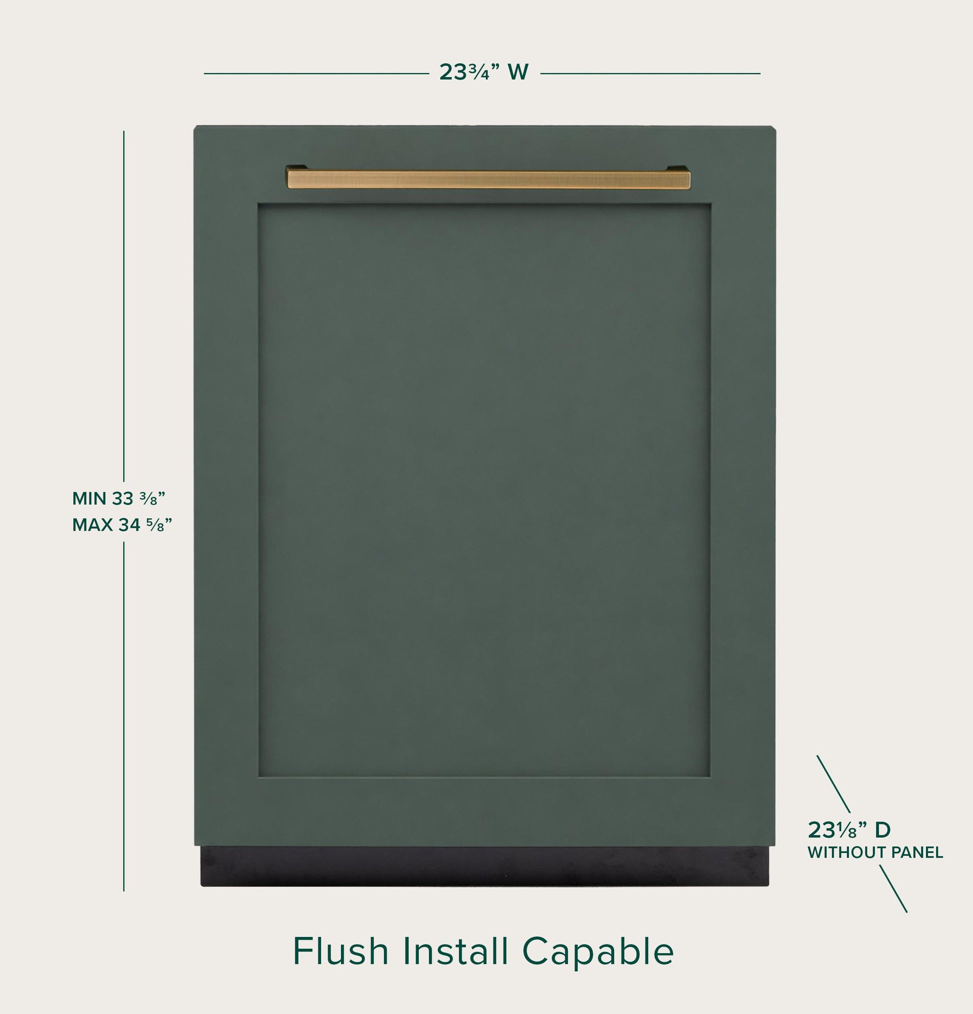 Cafe CDT858I6ZII Café™ Customfit Energy Star® Panel-Ready Stainless Interior Smart Dishwasher With Ultra Wash Top Rack And Dual Convection Ultra Dry™