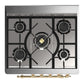 Ilve UM30QNR3EGGLP Ilve Um30Qnr3Egglp Majestic Iii 30 Inch Dual Fuel Range With 5 Black Brass Burners, Dual Function Burner Up To 25,000 Btu (Liquid Propane, Solid Door, Emerald Green, Brass)