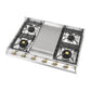 Ilve UHCP965FNSSG Ilve Uhcp965Fnssg Nostalgie Ii 36 Inch Built-In Gas Cooktop With Griddle, In Stainless Steel (Natural Gas)