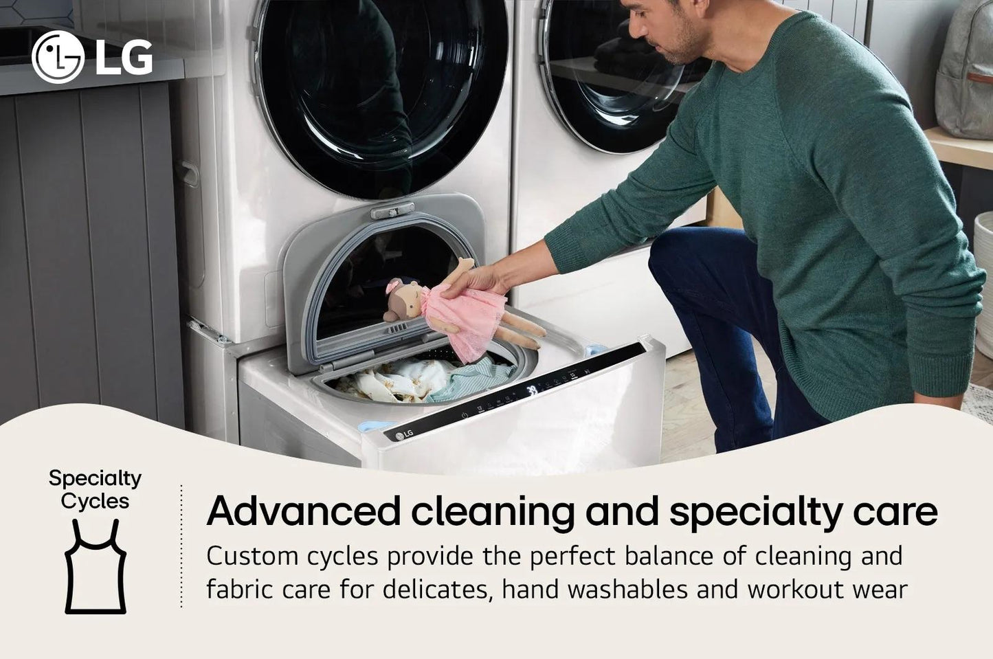 Lg WD300CA 27 Inch Lg Sidekick™ Pedestal Washer